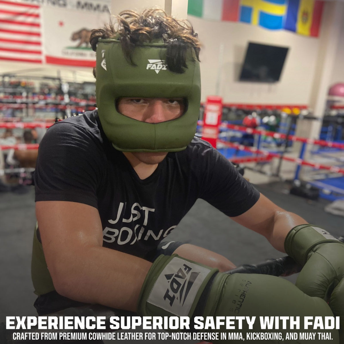 Sparring Headgear - Leather Boxing Headgear for MMA Muay Thai Karate Taekwondo, White, S/M & L/XL