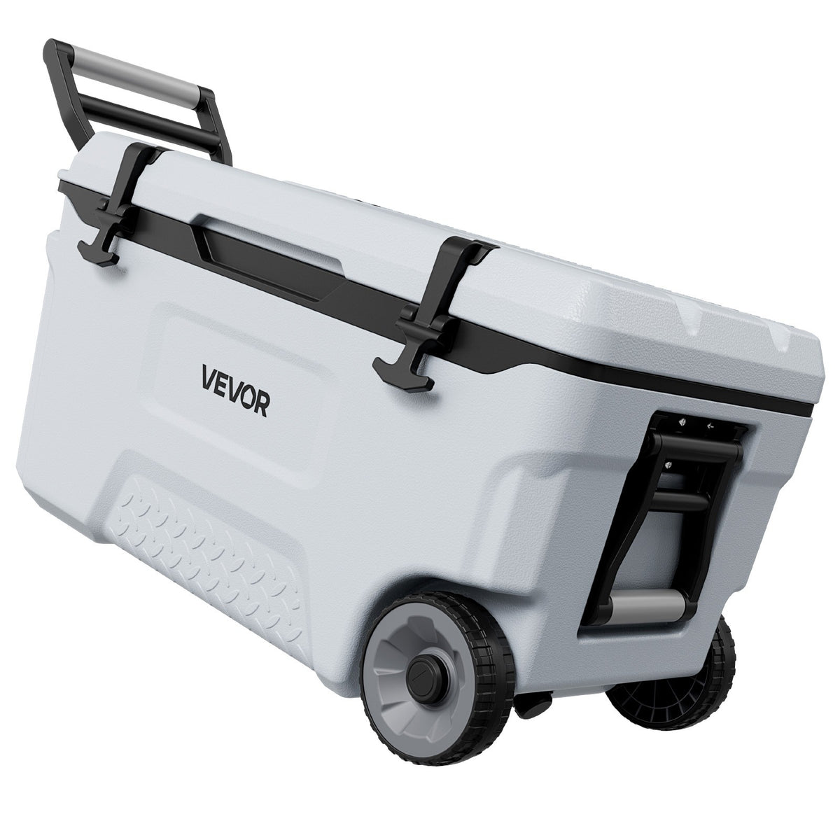 52QT Portable Hard Cooler with Rolling Wheels for Camping & Picnics