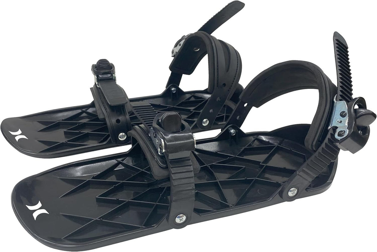 Freestyle Snow Skates for Kids - Adjustable Snowboard Skates Black