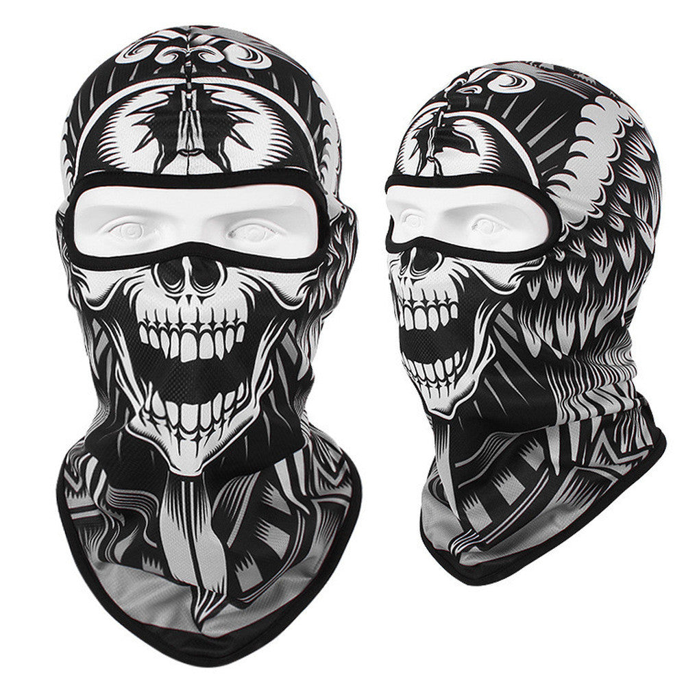 3D Ghosts Skull Balaclava Cycling Motorcycle Face Mask Halloween Cosplay