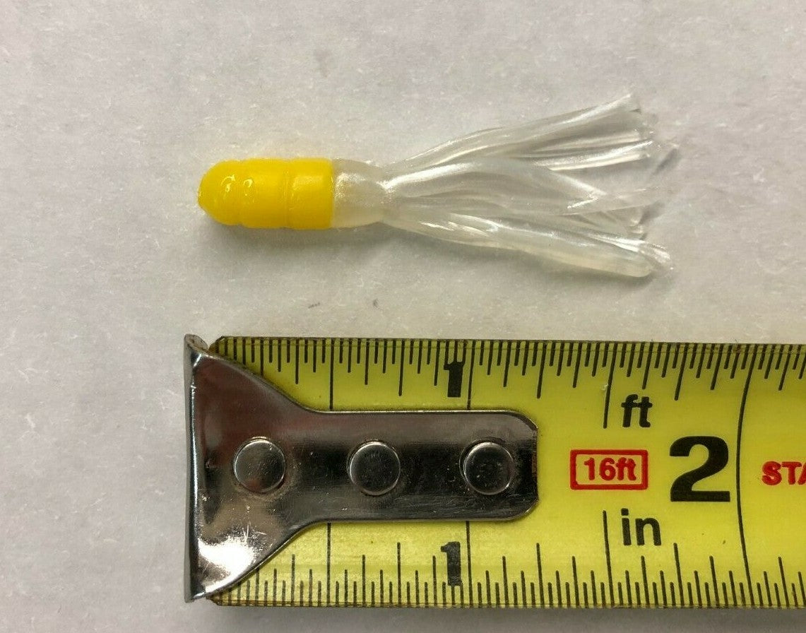 Bulk 500 Crappie Tube Jigs - 2 Inch Soft Plastic Fish Baits, USA Made