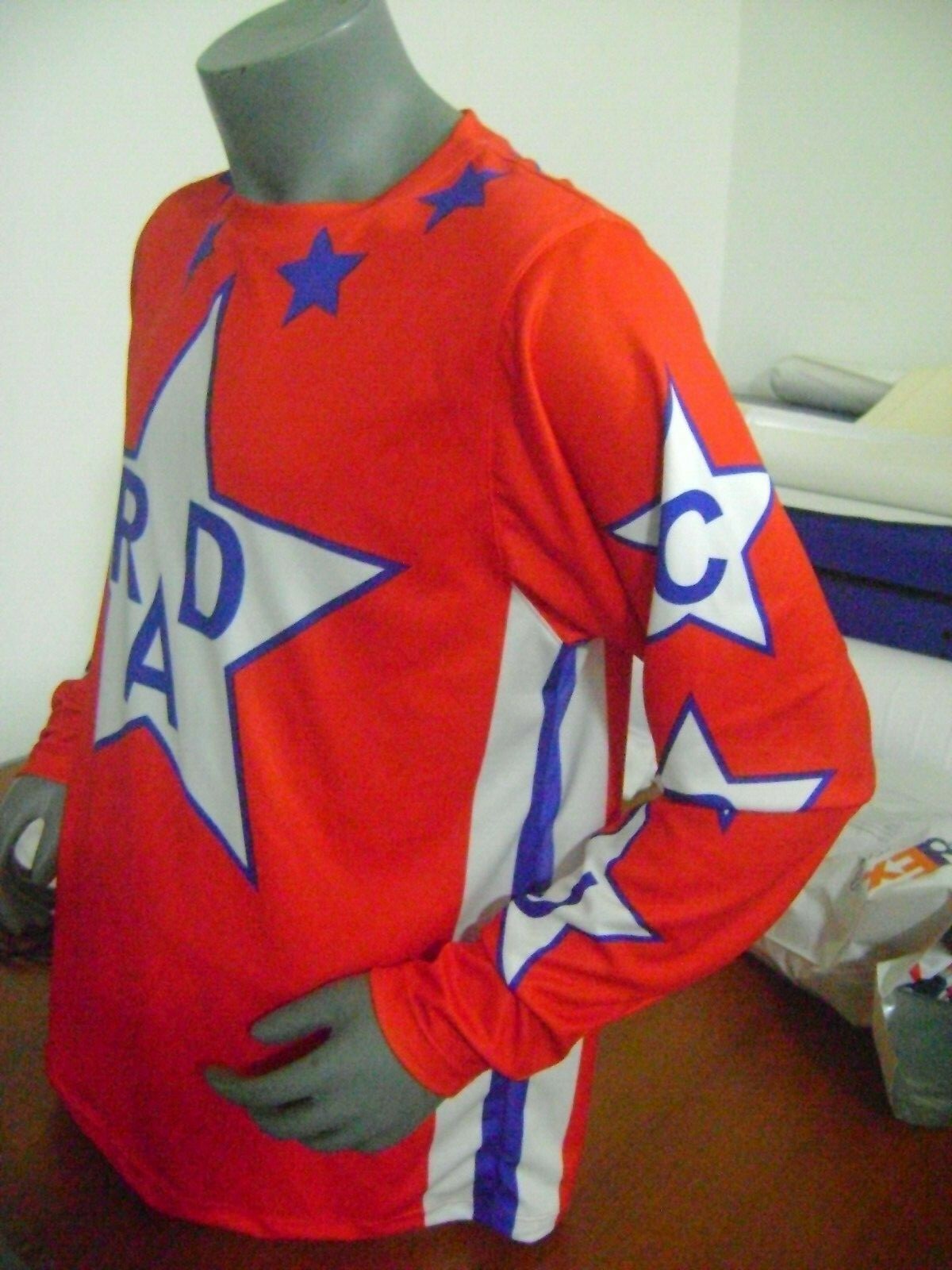 XL BMX Cycling Jersey - Old School Race Bike Shirt with Moisture Wicking & UV Protection