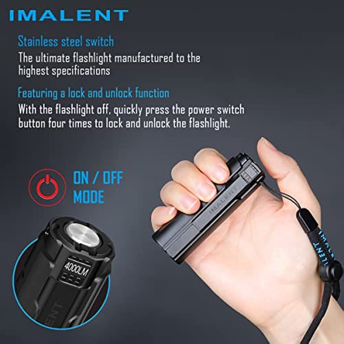 Rechargeable LED Flashlight 4000 Lumens XHP70.2 Handheld Torch for Camping