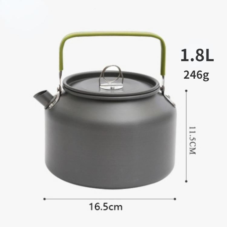 Portable Aluminum Camping Kettle 0.8L-2.5L for Hiking, Picnic & Travel