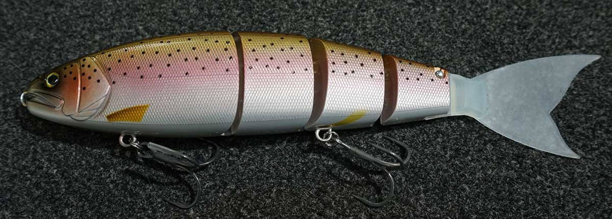 Floating Swimbait - Madness Japan Balam 300 with Multi-Jointed Body & Silicon Tail