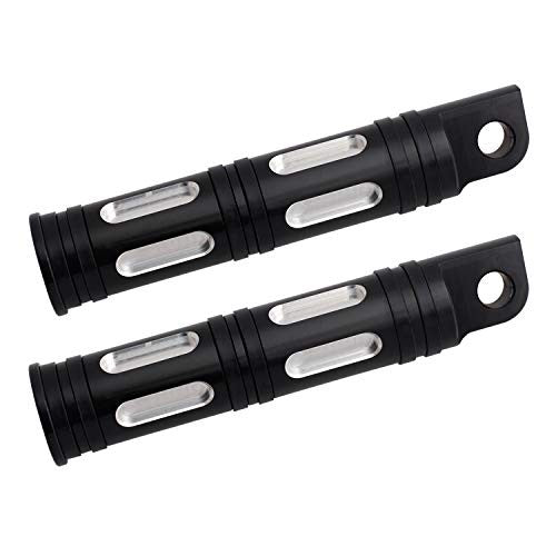 Harley Motorcycle Passenger Footrest Control Pegs Black Chrome