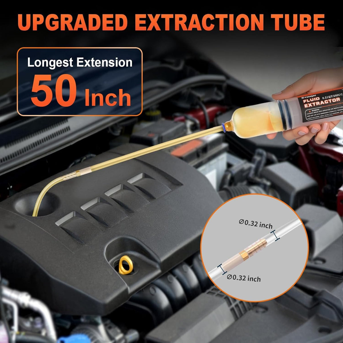 500cc Fluid Extractor Syringe Oil Transfer Pump for Automotive Use