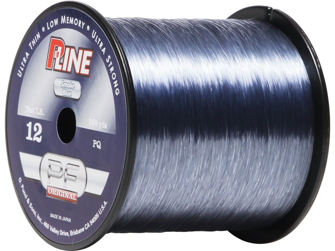 Monofilament Fishing Line Smoke Blue - Strong, Low Memory, Long Casts