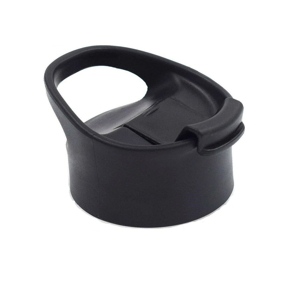 Replacement Flip Lid for Wide Mouth Water Bottles - Black, 2 Pack