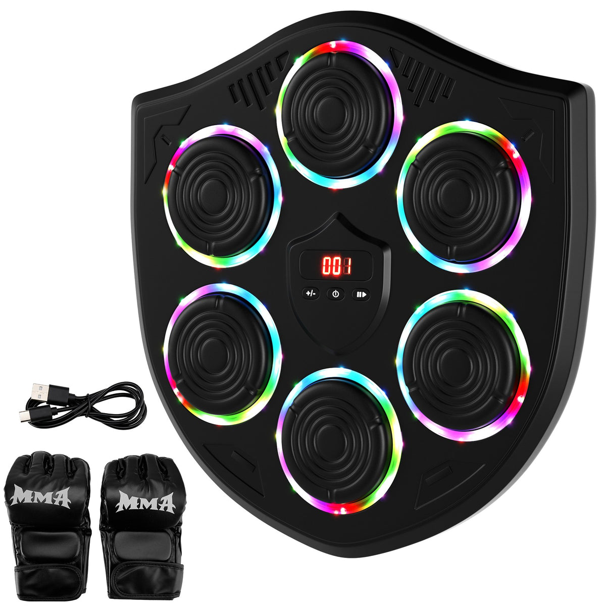 Bluetooth Music Boxing Machine for Kids & Adults Wall-Mounted Workout Trainer