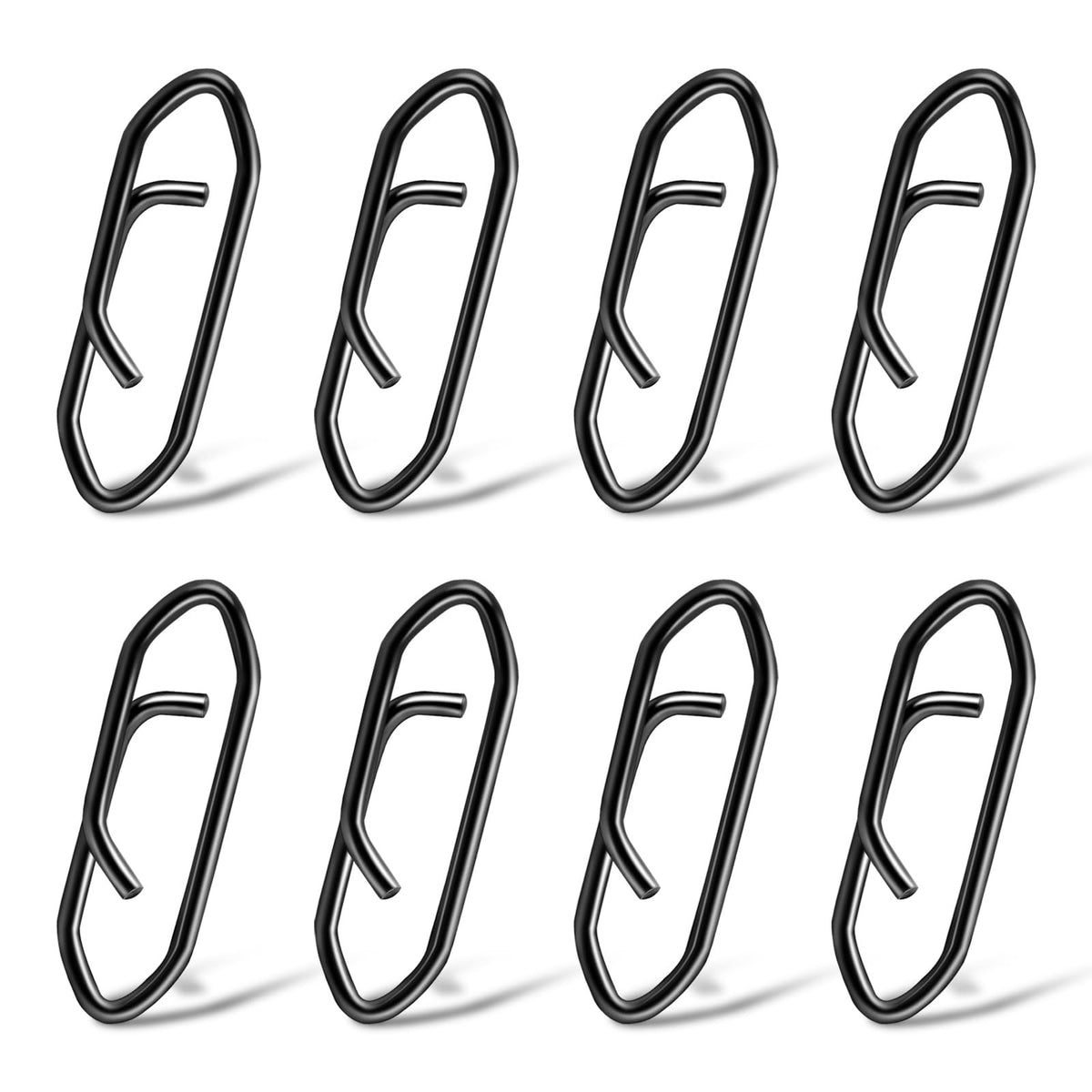 50 Pcs Small Stainless Steel Speed Clips for Fishing Lures - Quick Release Snaps