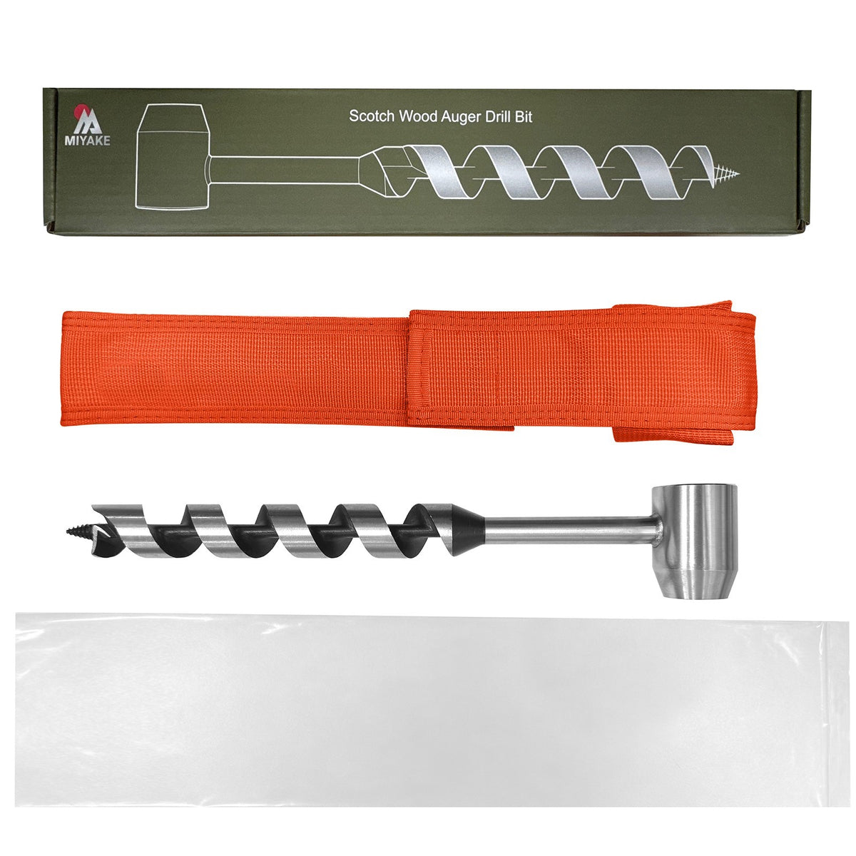 1-Inch Wood Auger Drill Bit for Hand Drilling Bushcraft & Survival
