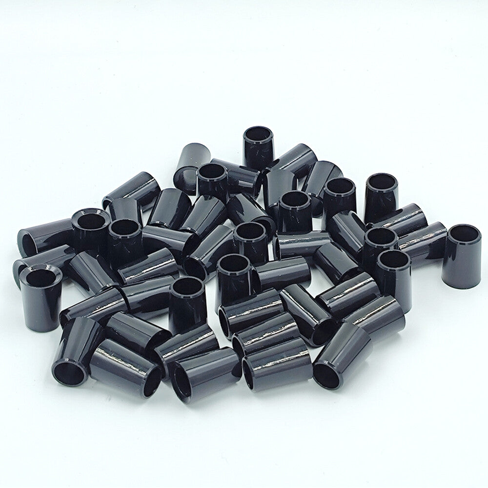 Golf Club Ferrules Black Taper Tip Iron Ferrules Set - .355 Diameter, 75 Inch Length, 530 OD, Pack of 50-500