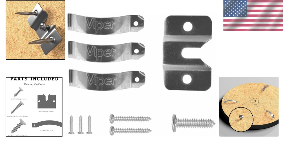 Universal Dartboard Mounting Hardware Kit in Silver – Easy Install & Stability