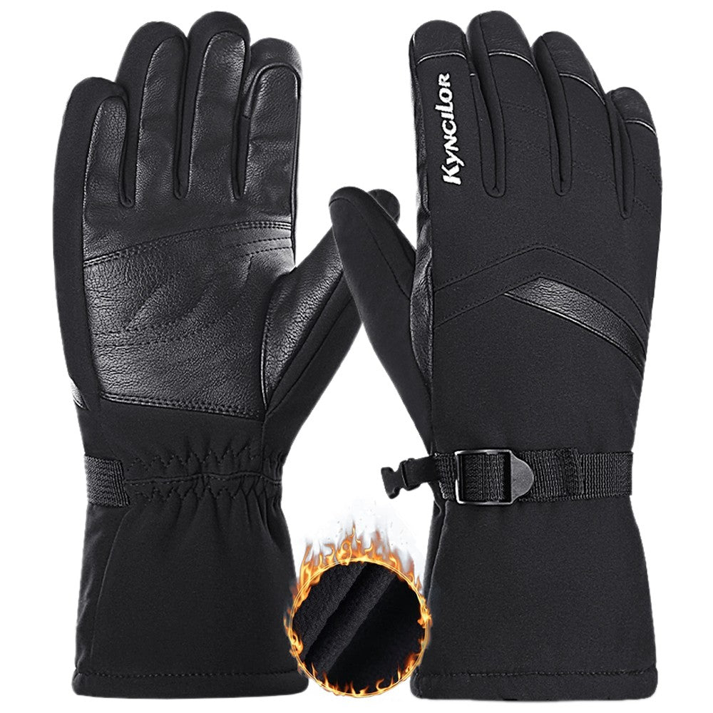 Waterproof Winter Work Gloves with Touchscreen Compatibility - Insulated Skiing & Snowboarding Gloves
