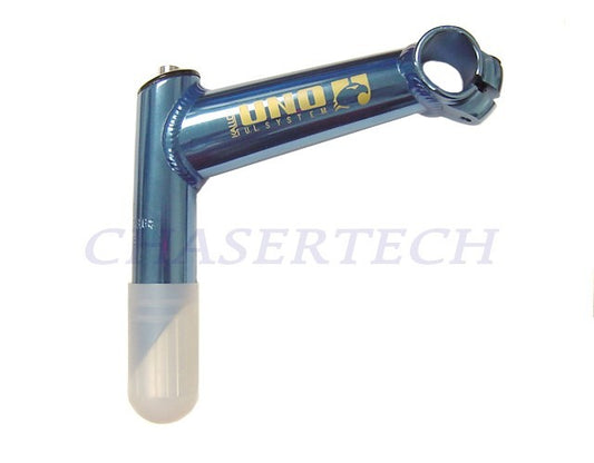 MTB Bicycle Quill Stem 28.6mm x 130mm 15° Aluminum Teal Blue