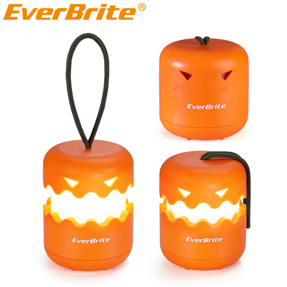 Halloween Pumpkin Lantern 3-Pack Collapsible Light with Lanyard for Decorations