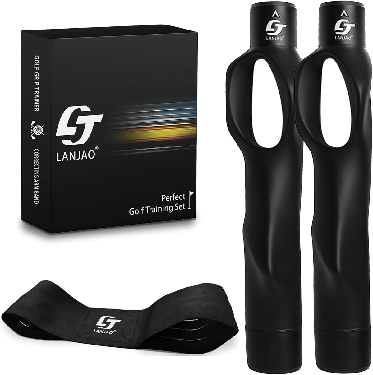 Golf Grip Training Kit with Arm Band for Hand Placement Improvement