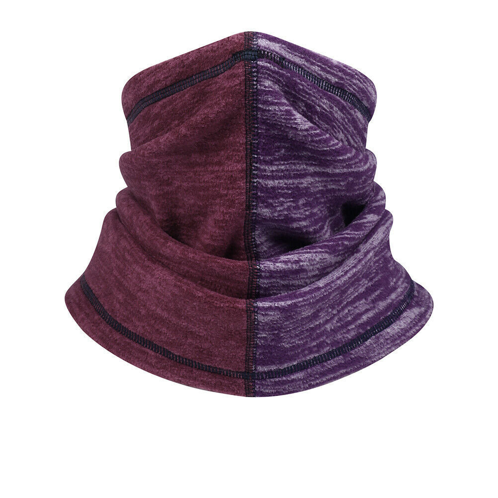 Winter Windproof Fleece Neck Gaiter Face Mask Scarf for Cold Weather