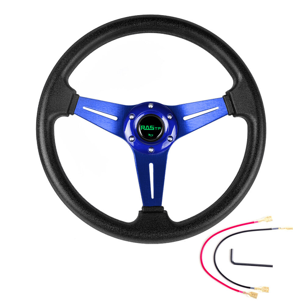 14-Inch Golf Cart Steering Wheel for Yamaha EZGO Club Car Aluminum - Universal Fit