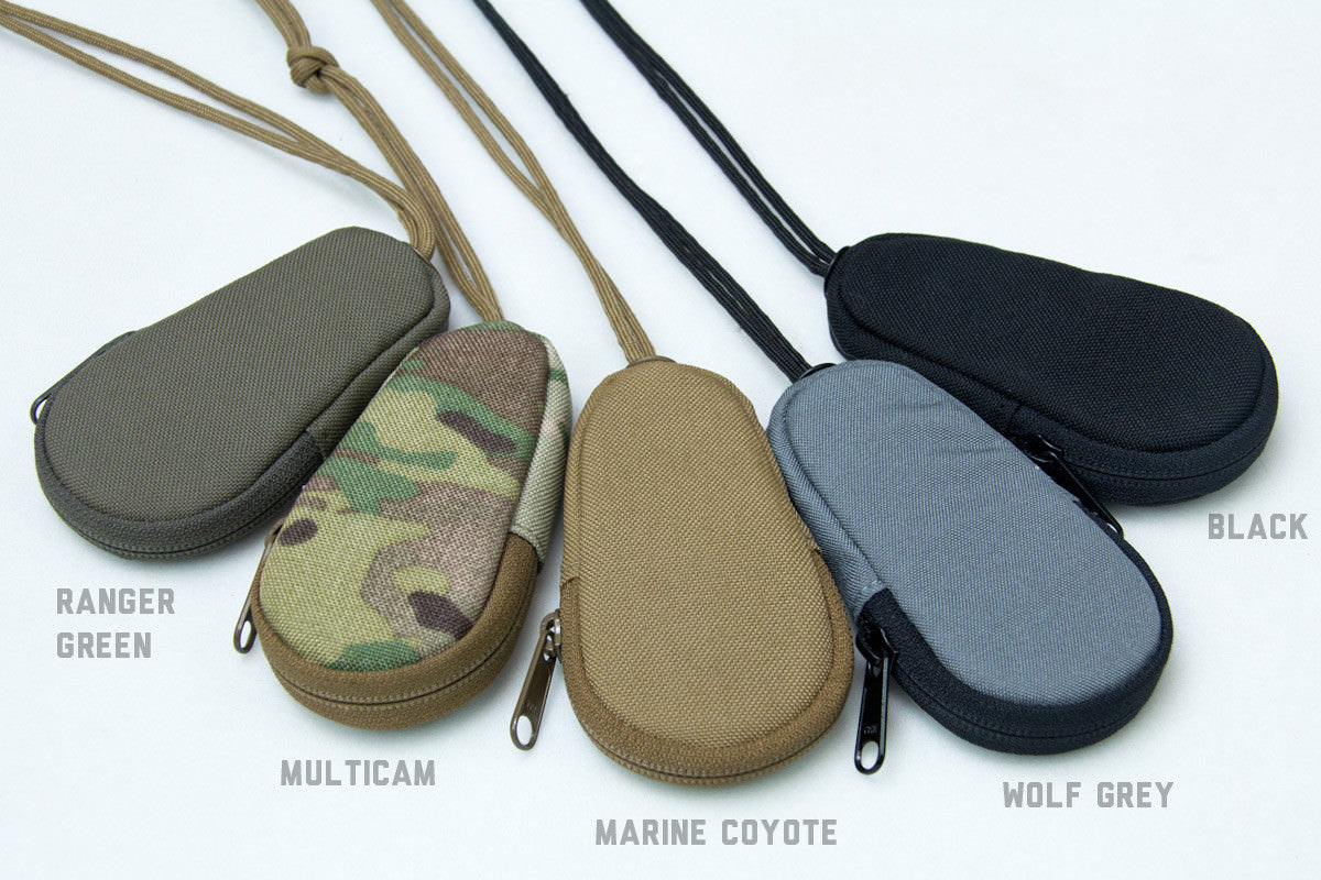 Milspec Monkey MSM Lanyard Zippered Key Coin Pouch Carrier Multiple Colors