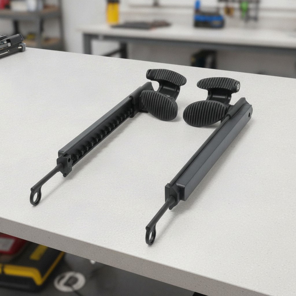 Kayak Rudder Kit with Foot Pegs - Left & Right Steering Components