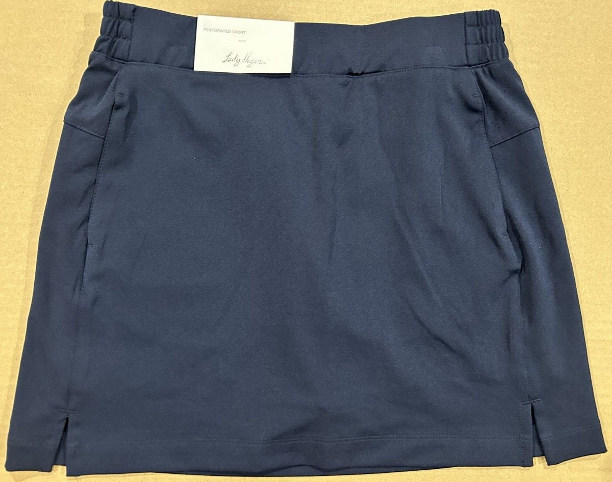 Women's 16-Inch Perforated Golf Skort for Pickleball Tennis & Hiking