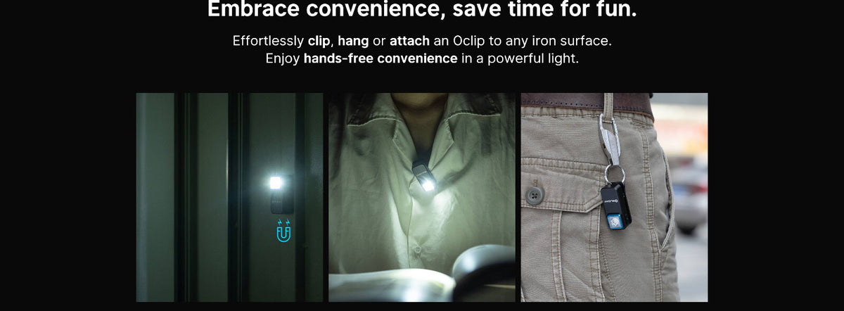 LED Clip Light with White & Red Modes - 300 Lumens, Magnetic & Clip-On