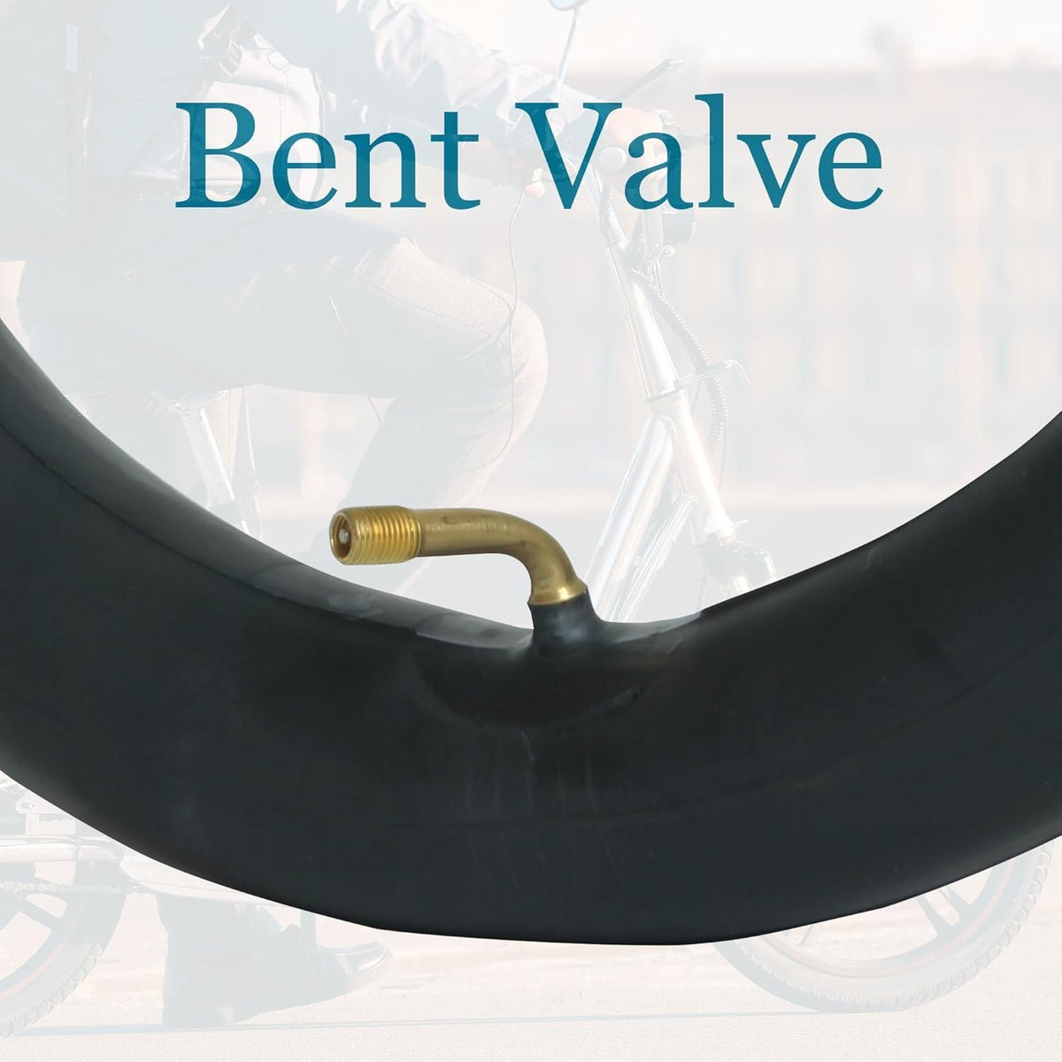 Bike Inner Tubes 14x2.125 with Bent Valve - 2 Pack for E-Bikes & Scooters