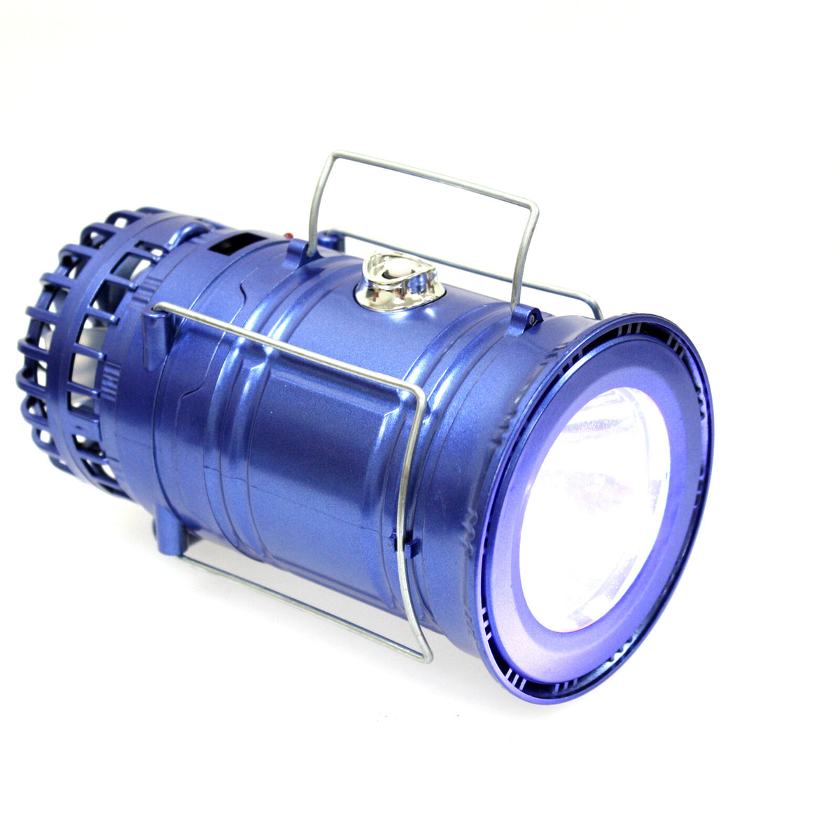 Rechargeable Solar Camping Lantern with Fan & Power Bank - Water Resistant LED Light