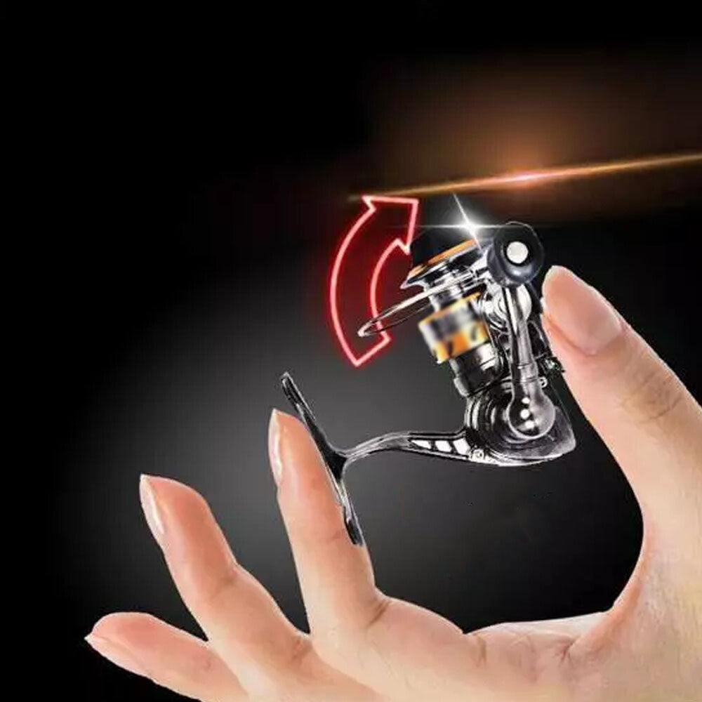 Mini Spinning Reel for Carp and Raft Fishing - Portable Aluminum Gear