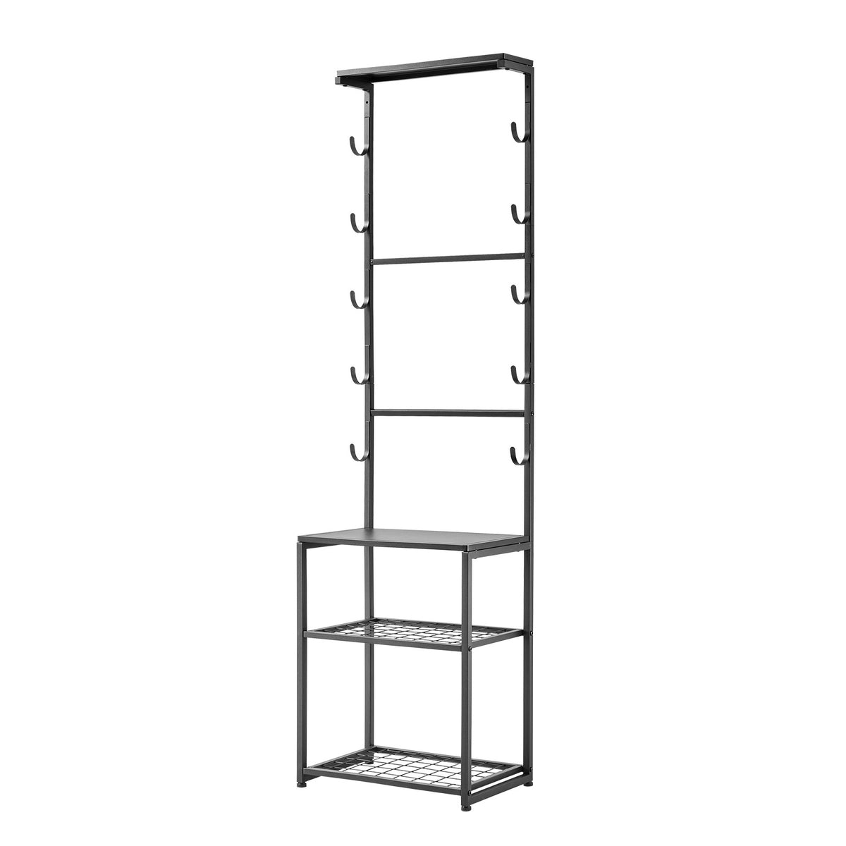 Freestanding and Wall-Mount Gun Rack for 5 Firearms and Tactical Gear