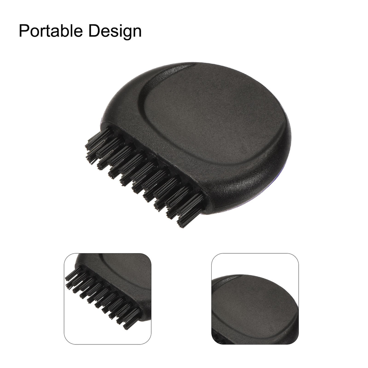 8-Pack Mini Golf Club Groove Brush Set Portable Pocket Cleaner Black