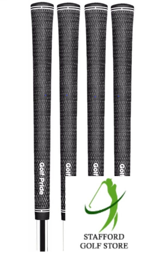 Golf Pride Tour Velvet BCT Cord Golf Club Grips Bundle Set Black - Standard & Ribbed