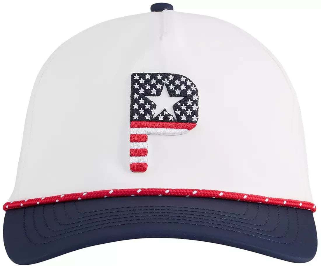 PUMA 2-Pack Golf Snapback Hats - Pars & Stripes 5-Panel Cap