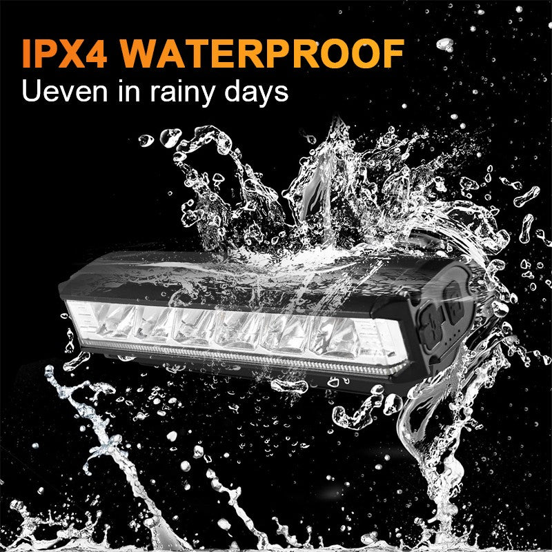 Rechargeable LED Bicycle Light Front Bike Lamp 1400 Lumens Waterproof
