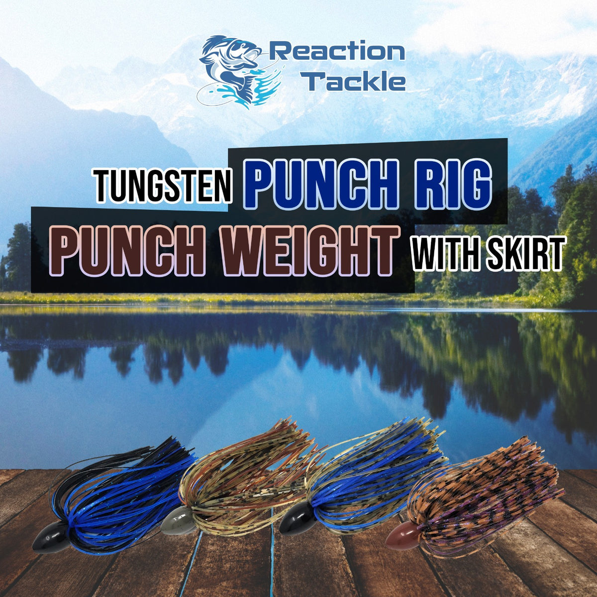 Heavy Cover Fishing Weights - Tungsten Punch Rig Weights for Bass Fishing