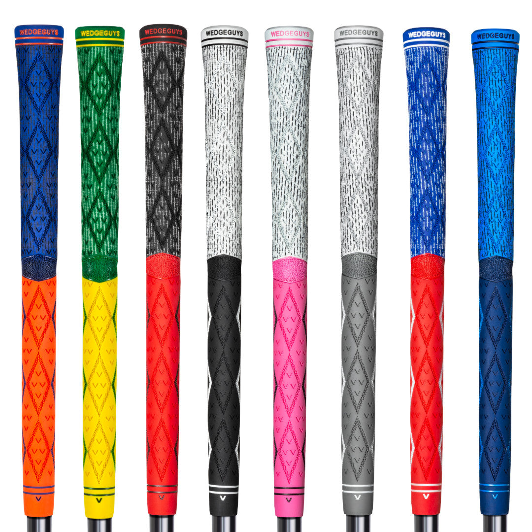 Golf Grip Set Hybrid Diamond Pebble Rubber Cord Control Moisture