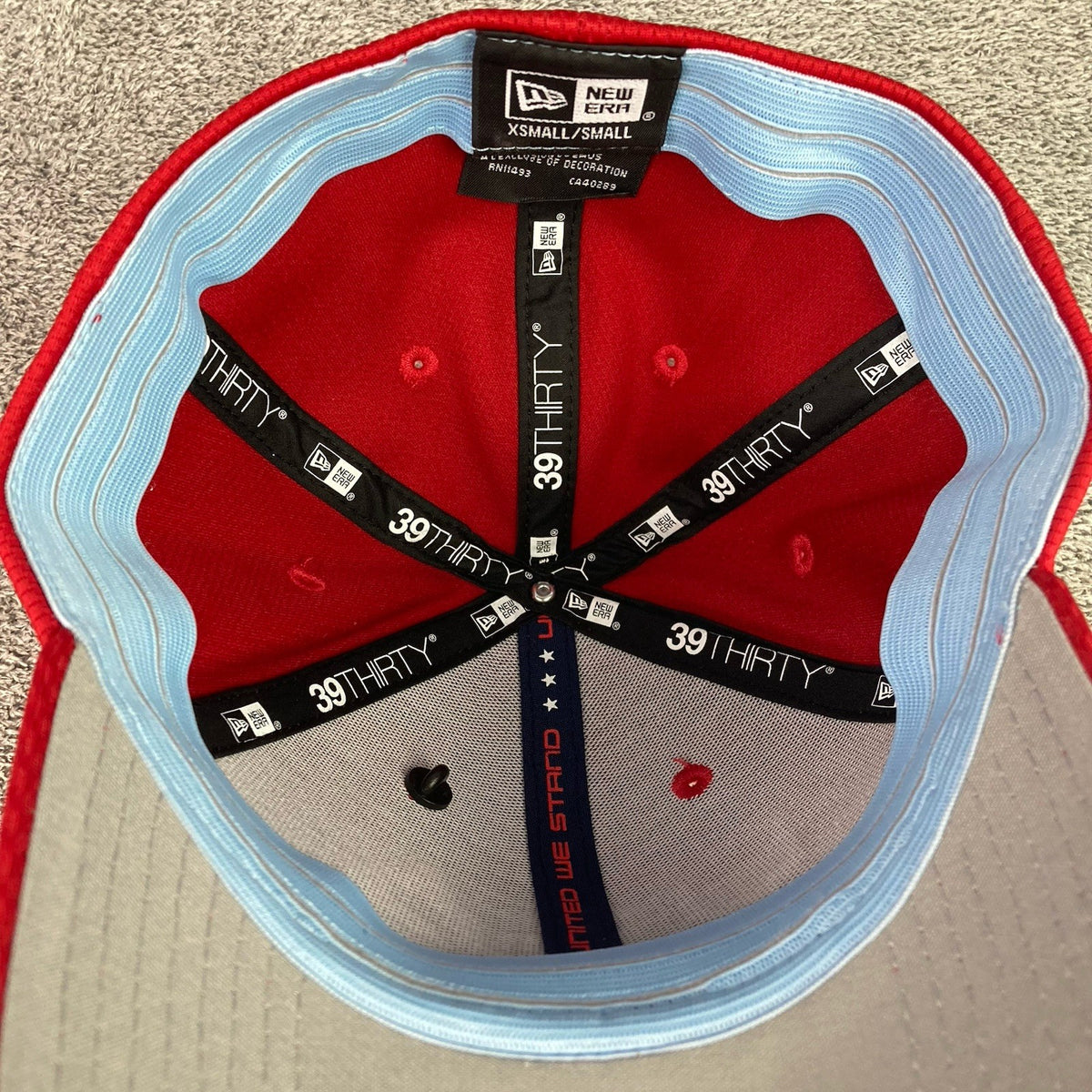Golf Hat Fitted 2025 Ryder Cup Bethpage USA Support Cap XS/S Red