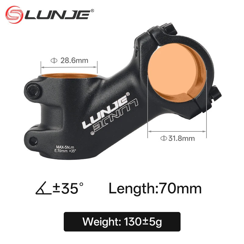 Ultralight MTB Bike Stem 10°-35° Angles for 31.8mm Handlebar, 60-110mm Lengths