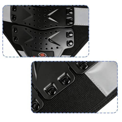 Motorcycle Chest Protector Body Armor Vest with Spine Protection XL Black