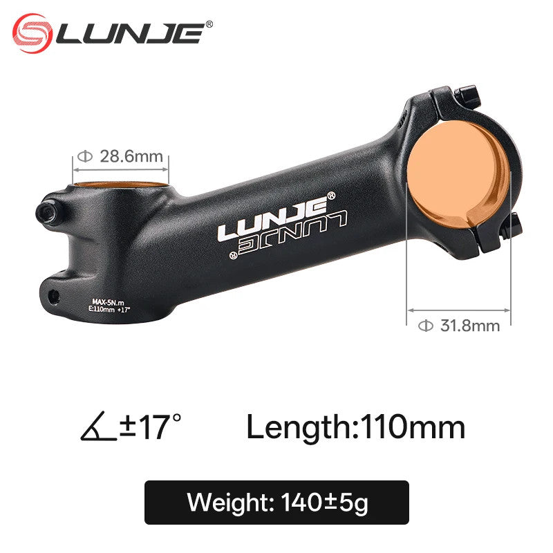 Ultralight MTB Bike Stem 10°-35° Angles for 31.8mm Handlebar, 60-110mm Lengths