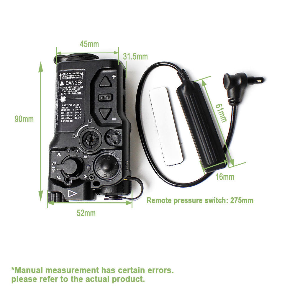 Aluminum Tactical with IR & Green Laser for Rifle