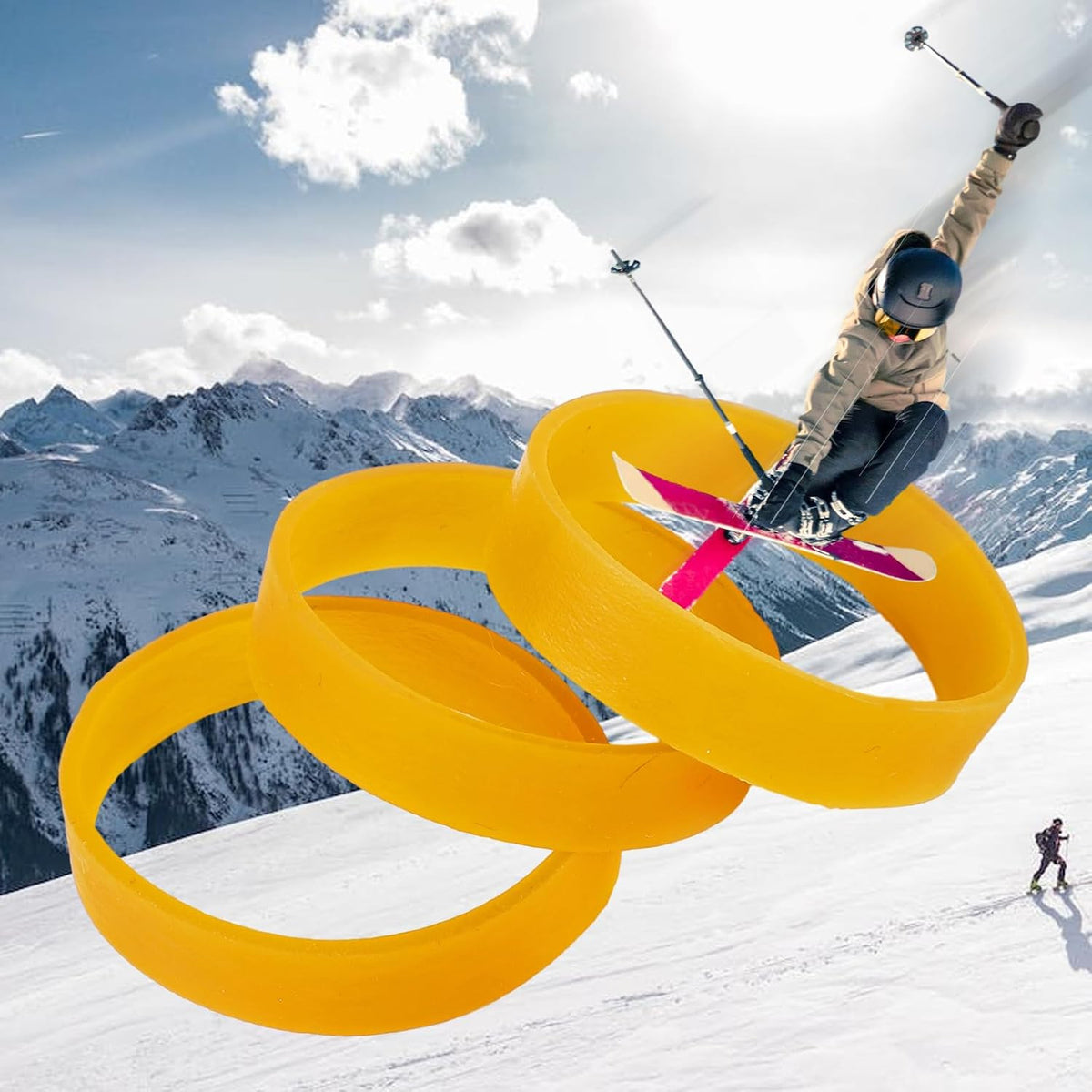 30 Pack Rubber Ski Brake Retainers for Snowboard and Ski Bindings