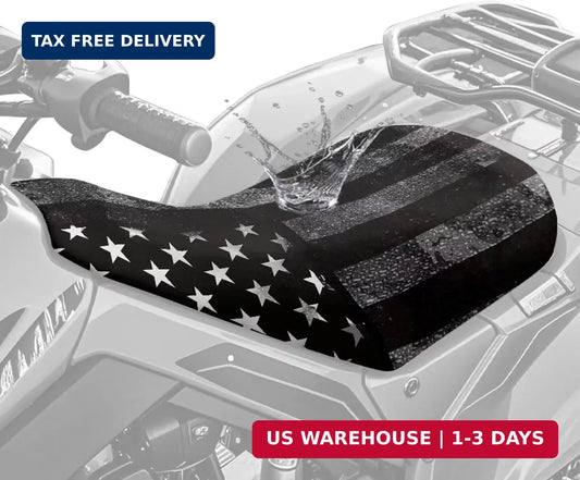 American Flag ATV Seat Cover Waterproof Non-Slip Universal 23x10 Inches