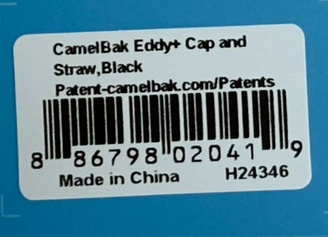 CamelBak Eddy+ Replacement Cap and Straw for Water Bottles - Black