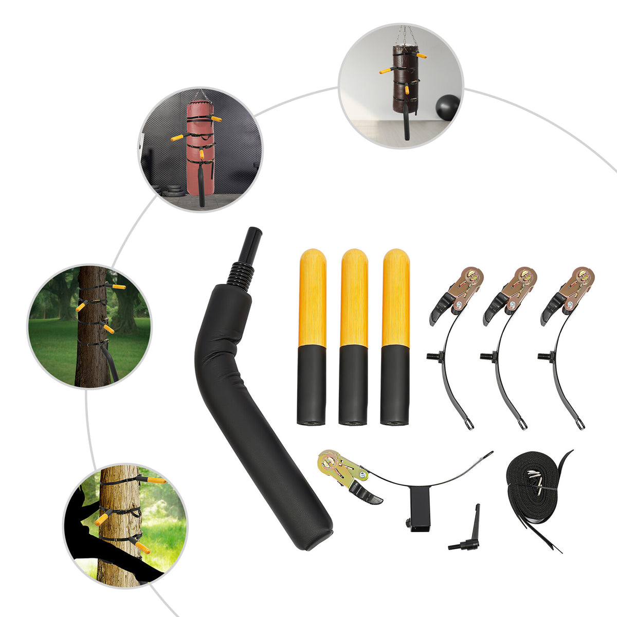 Wooden Dummy Wing Chun Training Arm & Leg Set for Chinese Kung Fu Practice