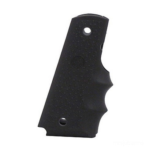 1911 Full Size Rubber Grip with Finger Grooves for Pistol - Black