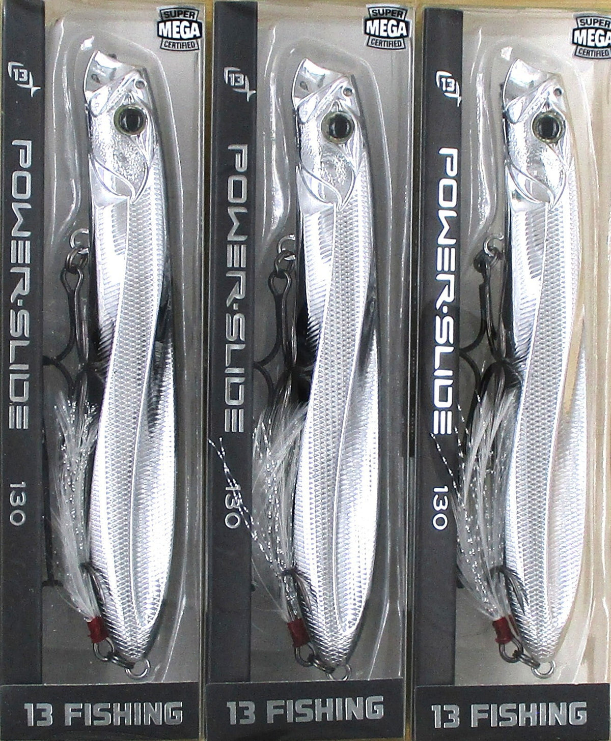 13 Fishing Power Slide 130 Topwater Pencil Popper Lure 7/8 Oz Chrome 5 Inch