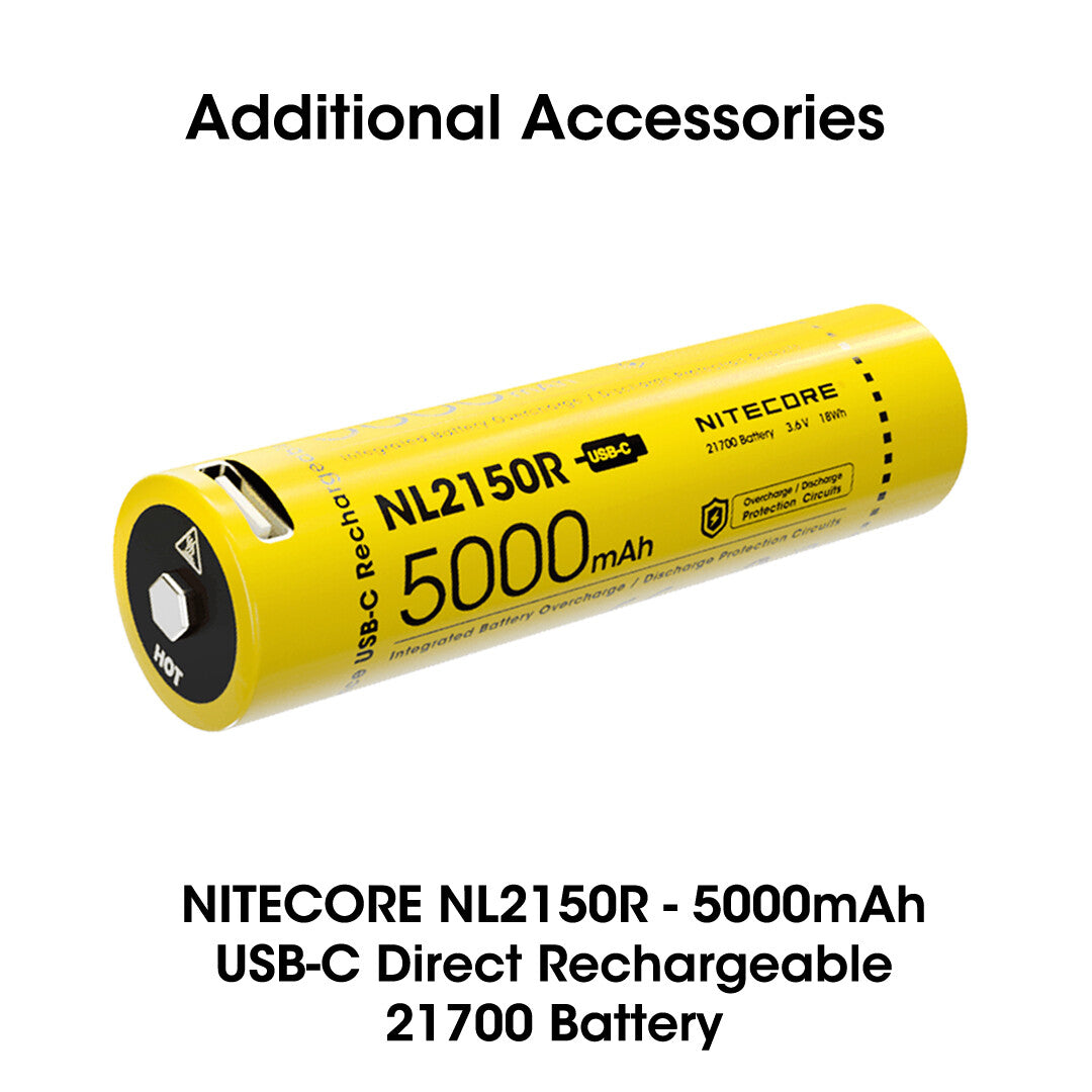 Long Range Hunting Flashlight 1000 Lumen 676 Yard Beam with Extra 5000mAh Battery